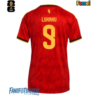 Belgia Romelu Lukaku #9 Echipament de Fotbal Replică Mondial 2026 Femei Acasa